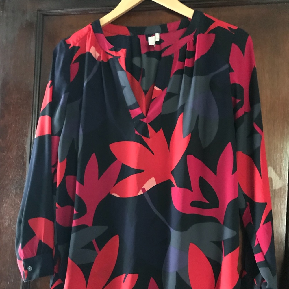 LOFT floral blouse